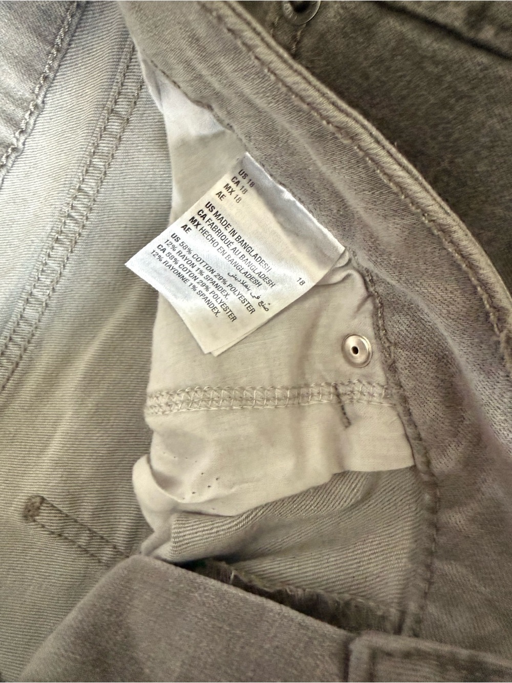 High-Rise Gray Women's Denim Shorts - Picture 3 of 4